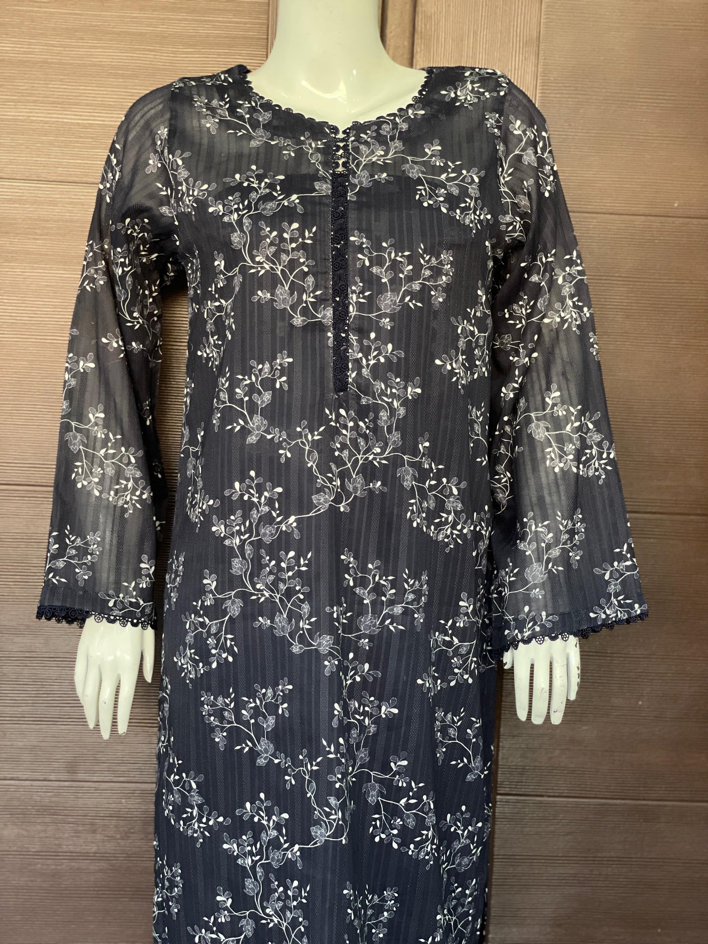 Navy Royale- Long Shirt with Straight Trouser