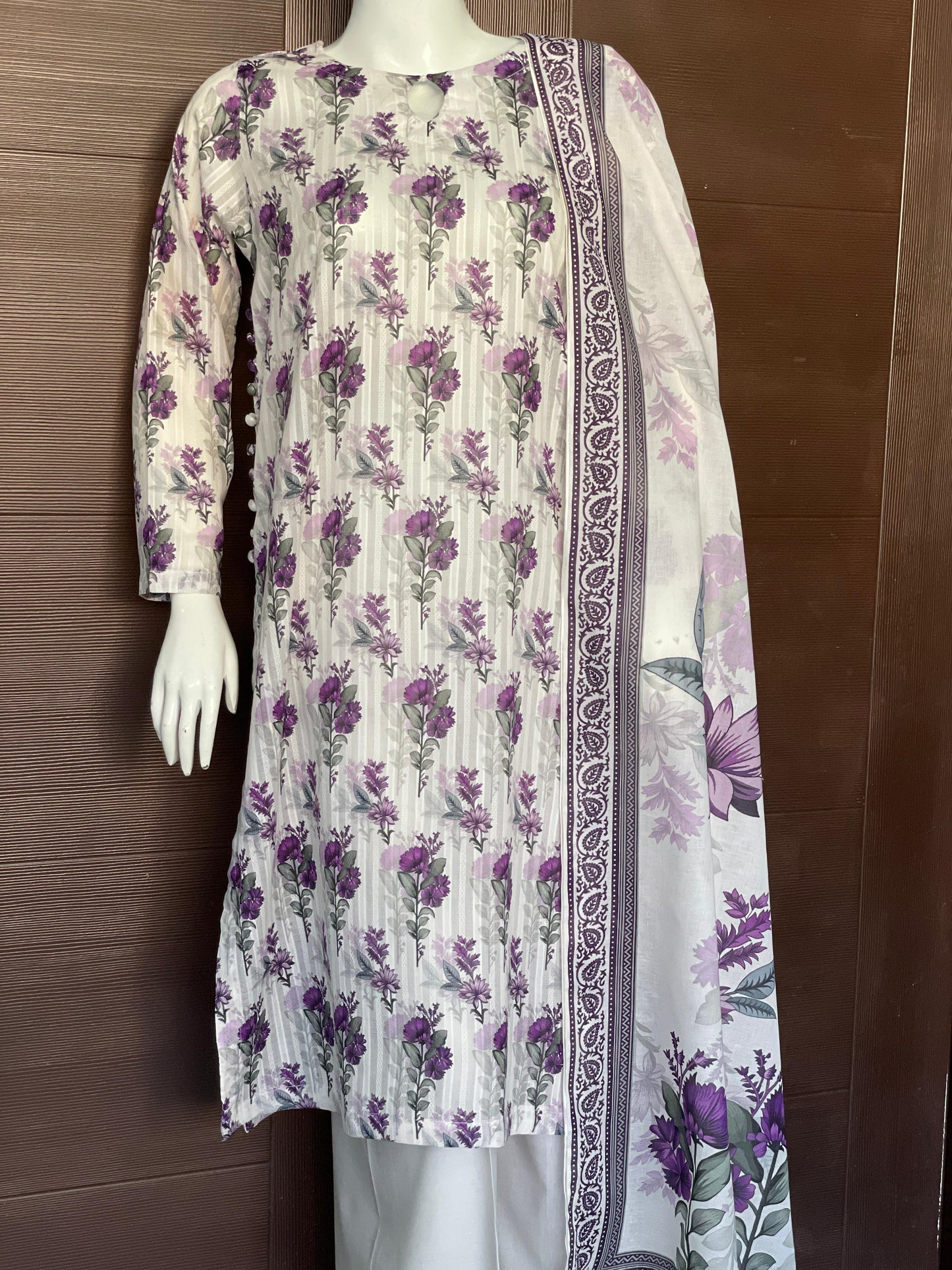 3pc- Long Shirt with Flapper