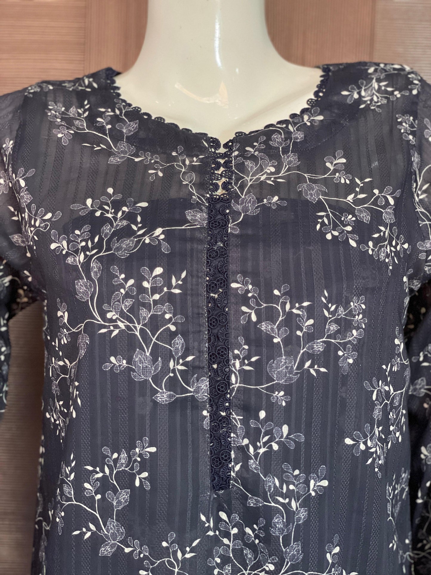 Navy Royale- Long Shirt with Straight Trouser