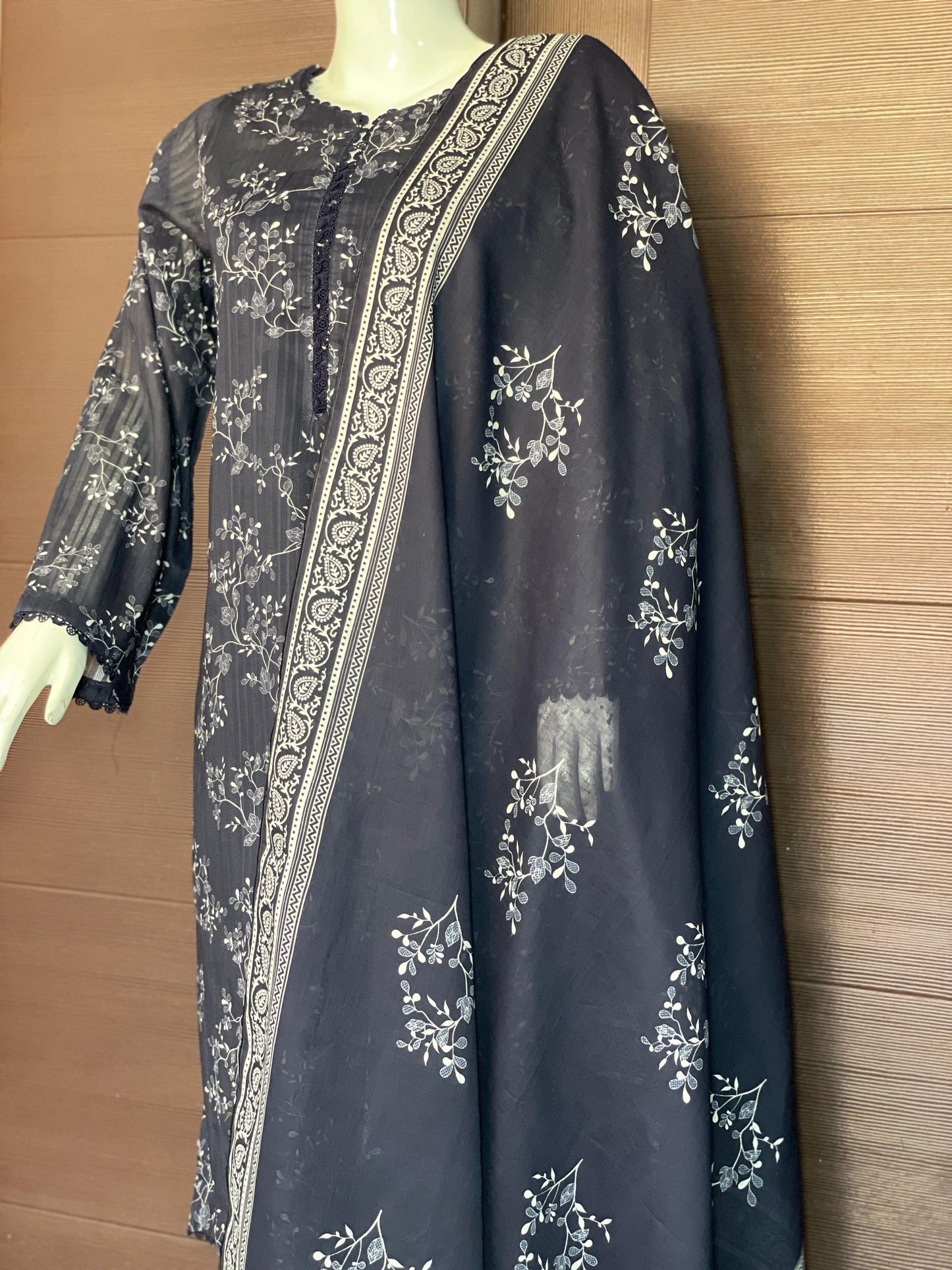 Navy Royale- Long Shirt with Straight Trouser