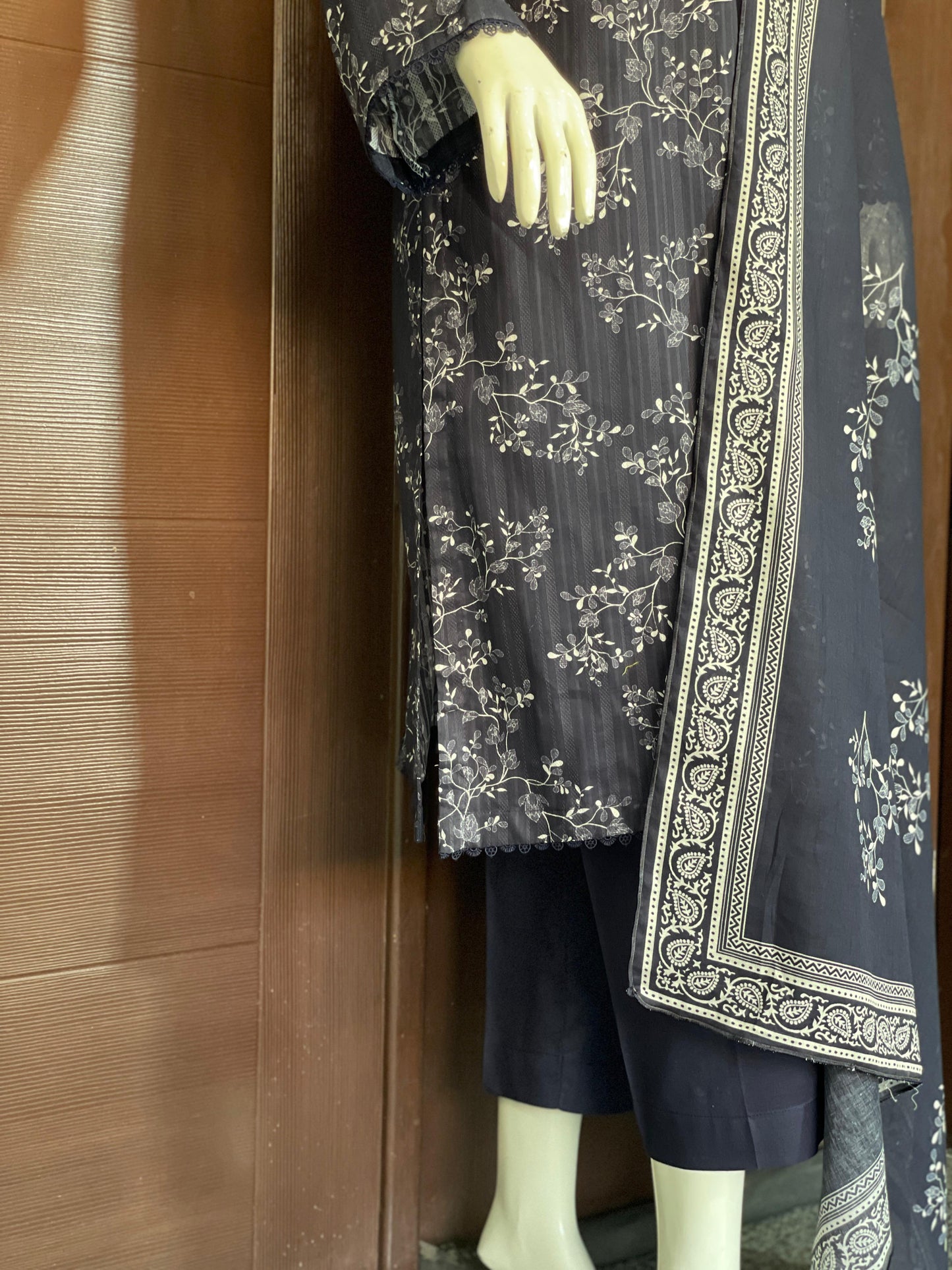 Navy Royale- Long Shirt with Straight Trouser