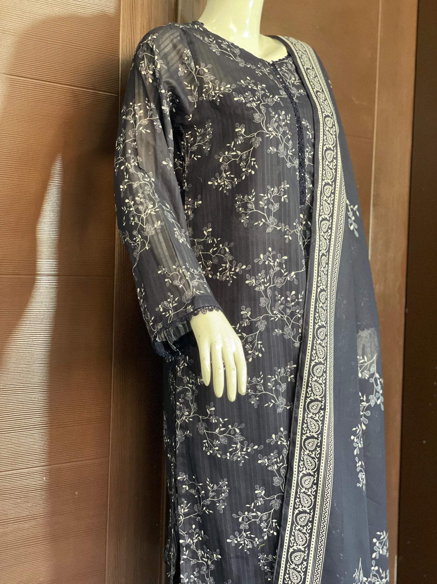 Navy Royale- Long Shirt with Straight Trouser