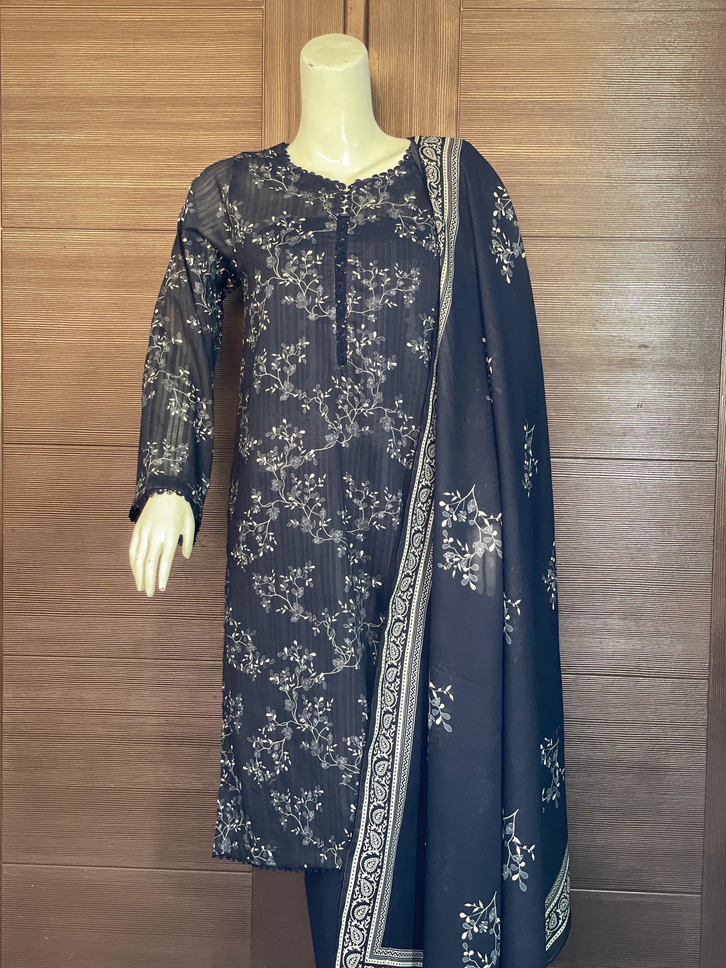 Navy Royale- Long Shirt with Straight Trouser