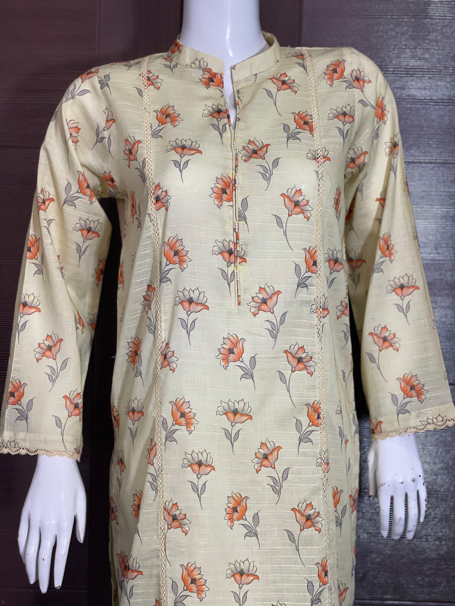 Golden Glow- Short Shirt with Farshi Shalwar