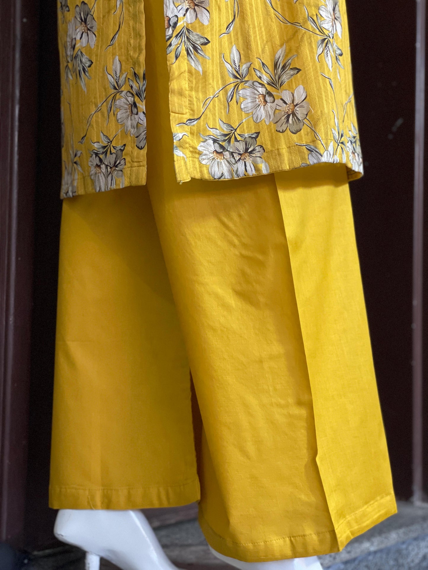 Mustard Blossom- Long Shirt with Flapper