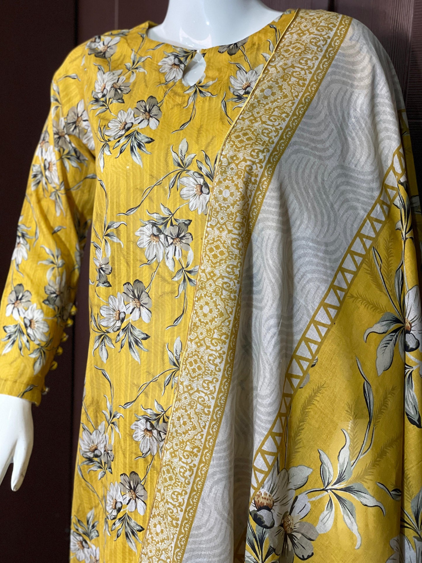 Mustard Blossom- Long Shirt with Flapper