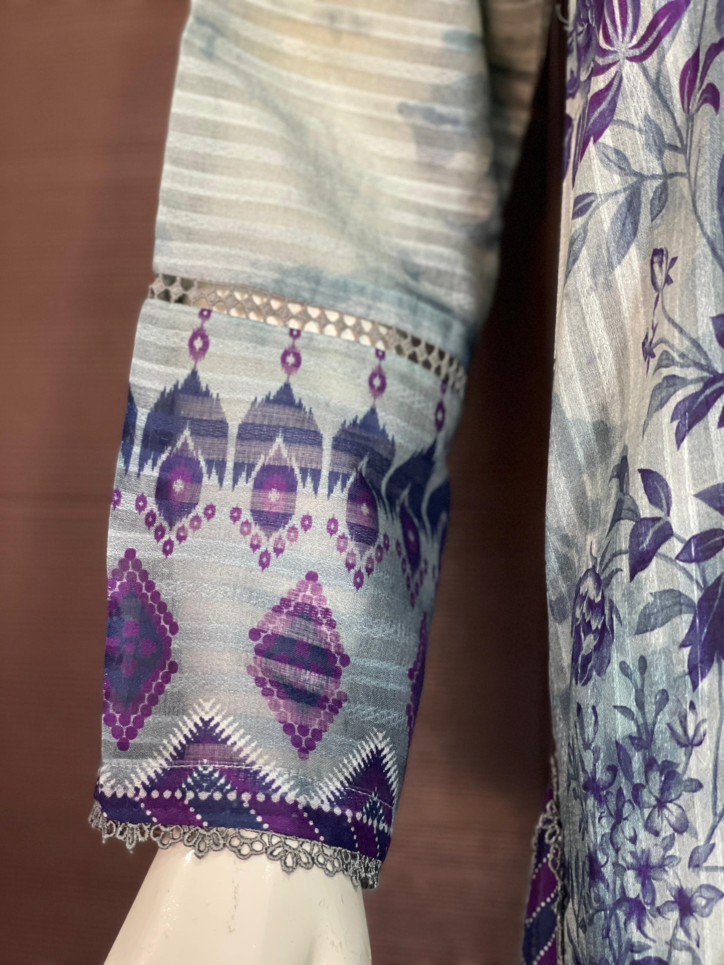 Twilight Purple- Long Shirt with Straight Trouser
