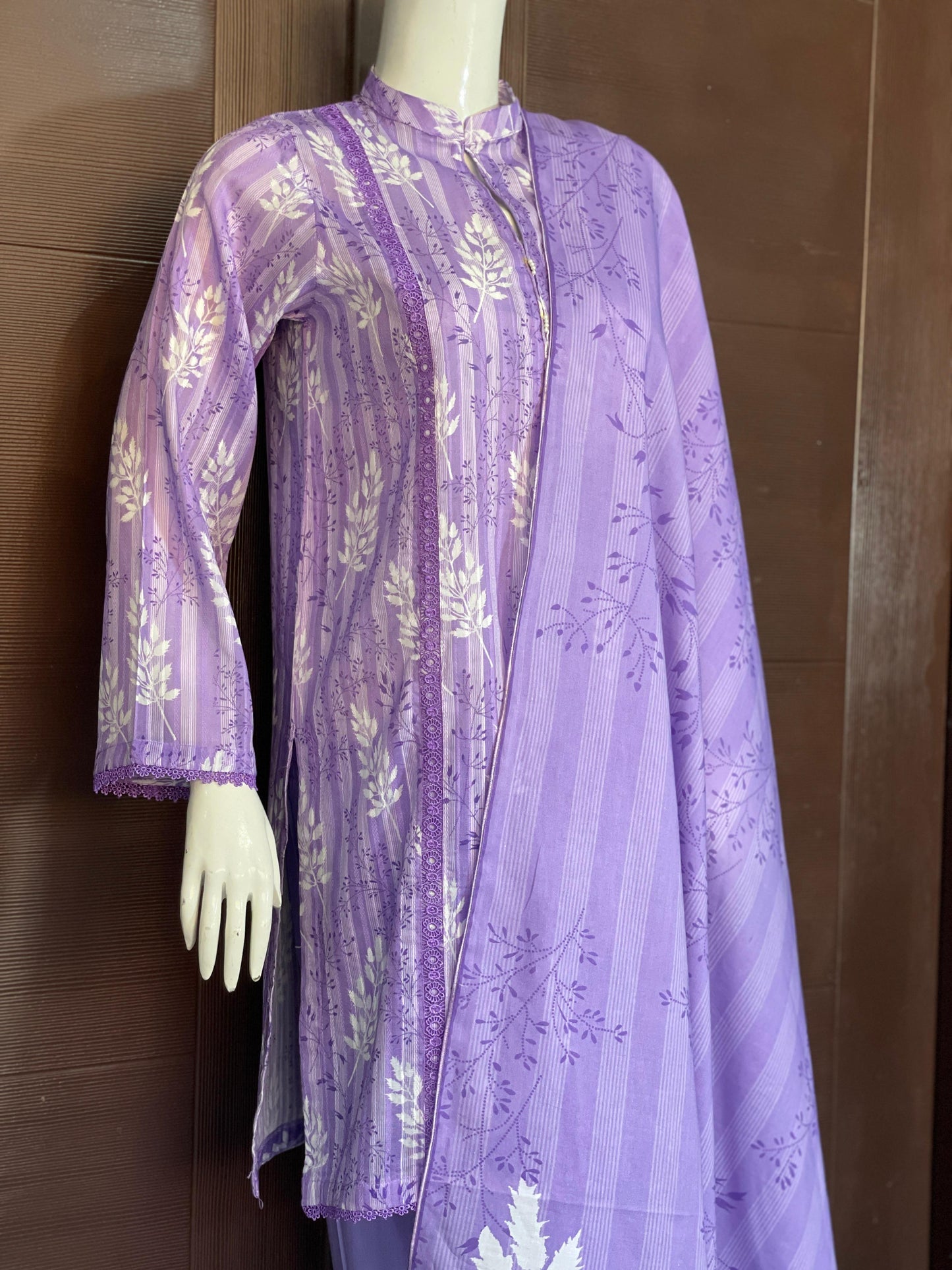 Lilac Bliss- Short Shirt with Farshi Shalwar