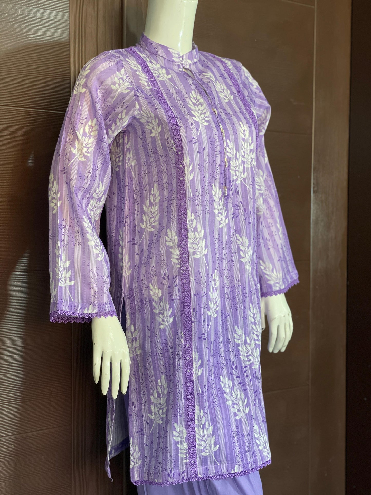 Lilac Bliss- Short Shirt with Farshi Shalwar