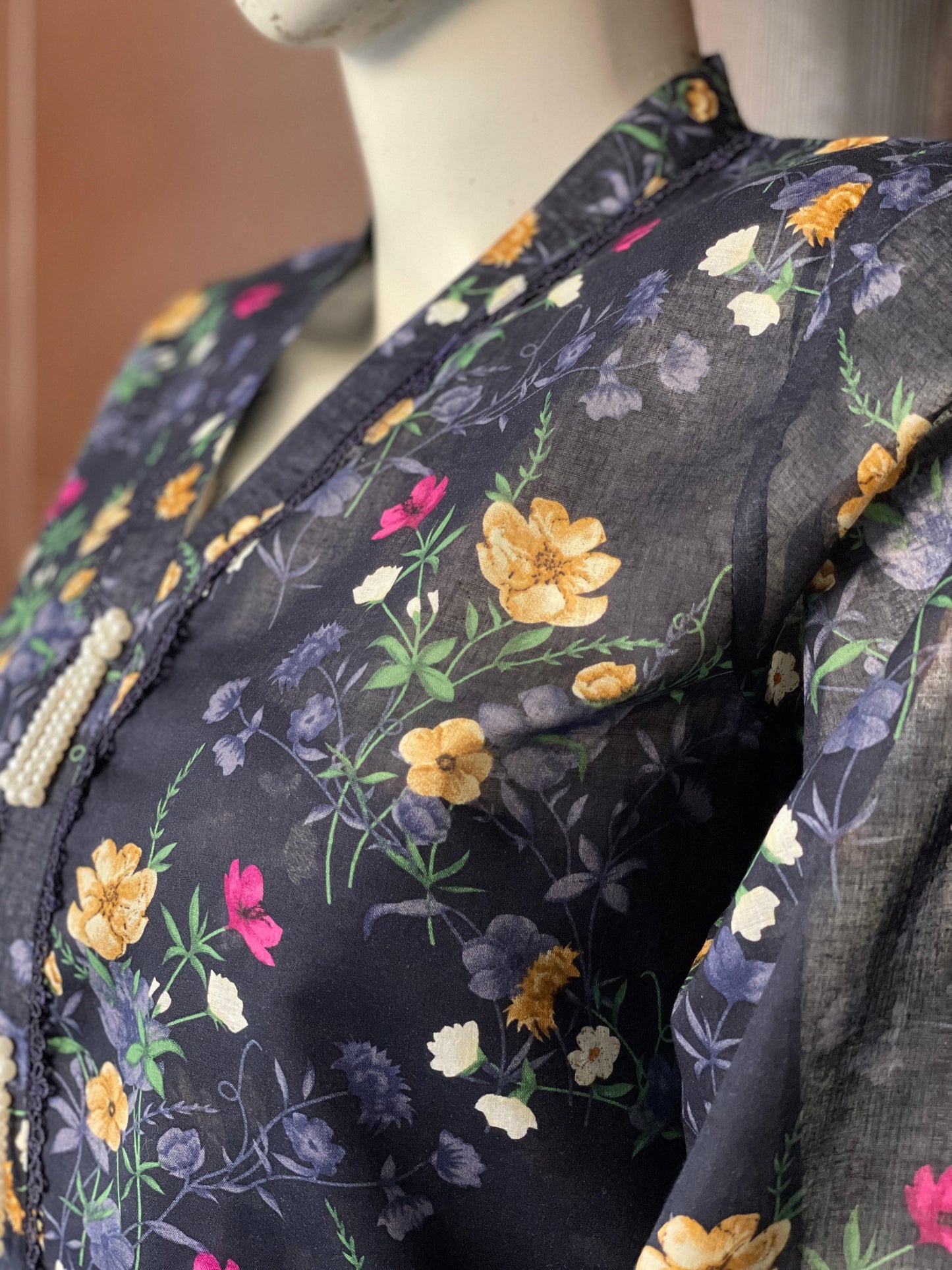 Blue Color Long Shirt- Two-piece Lawn Collection