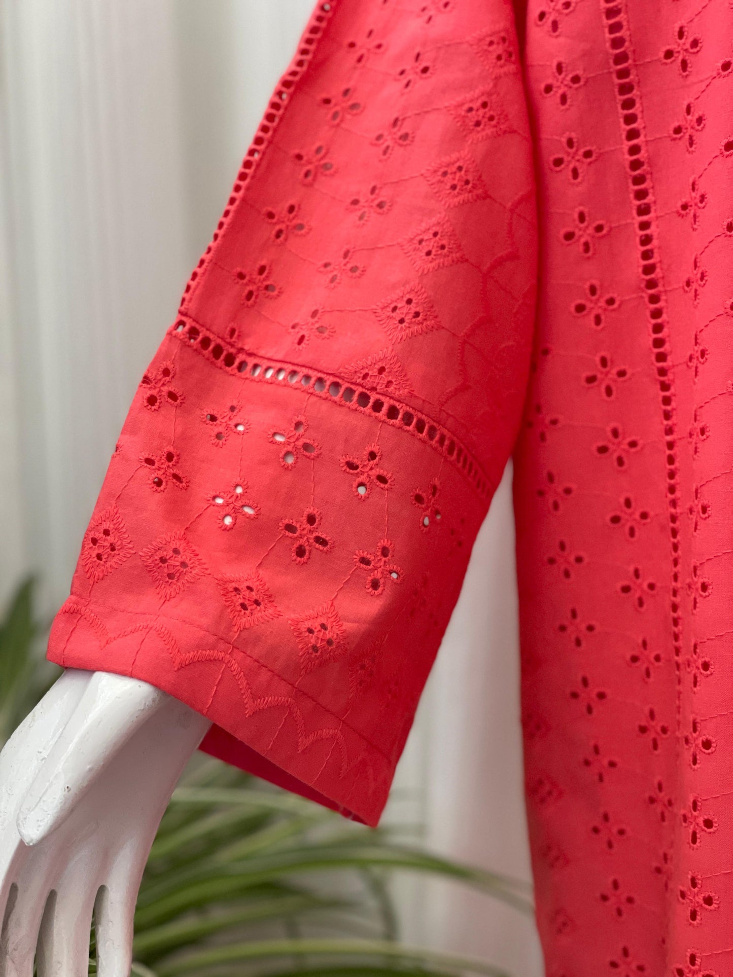 Solid Color Chikankari Kurta Trouser Set