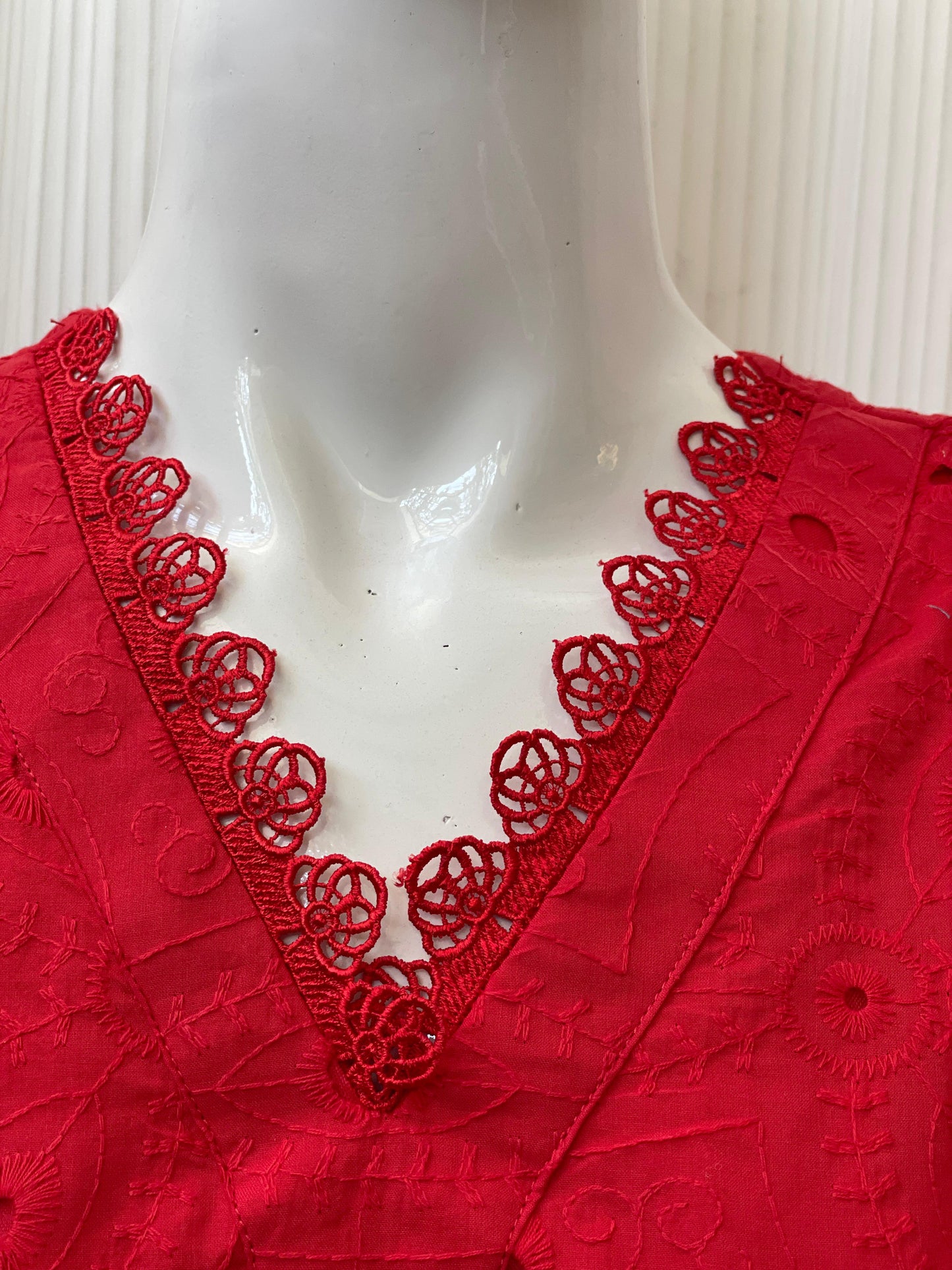 Solid Color Chikankari Kurta Trouser Set
