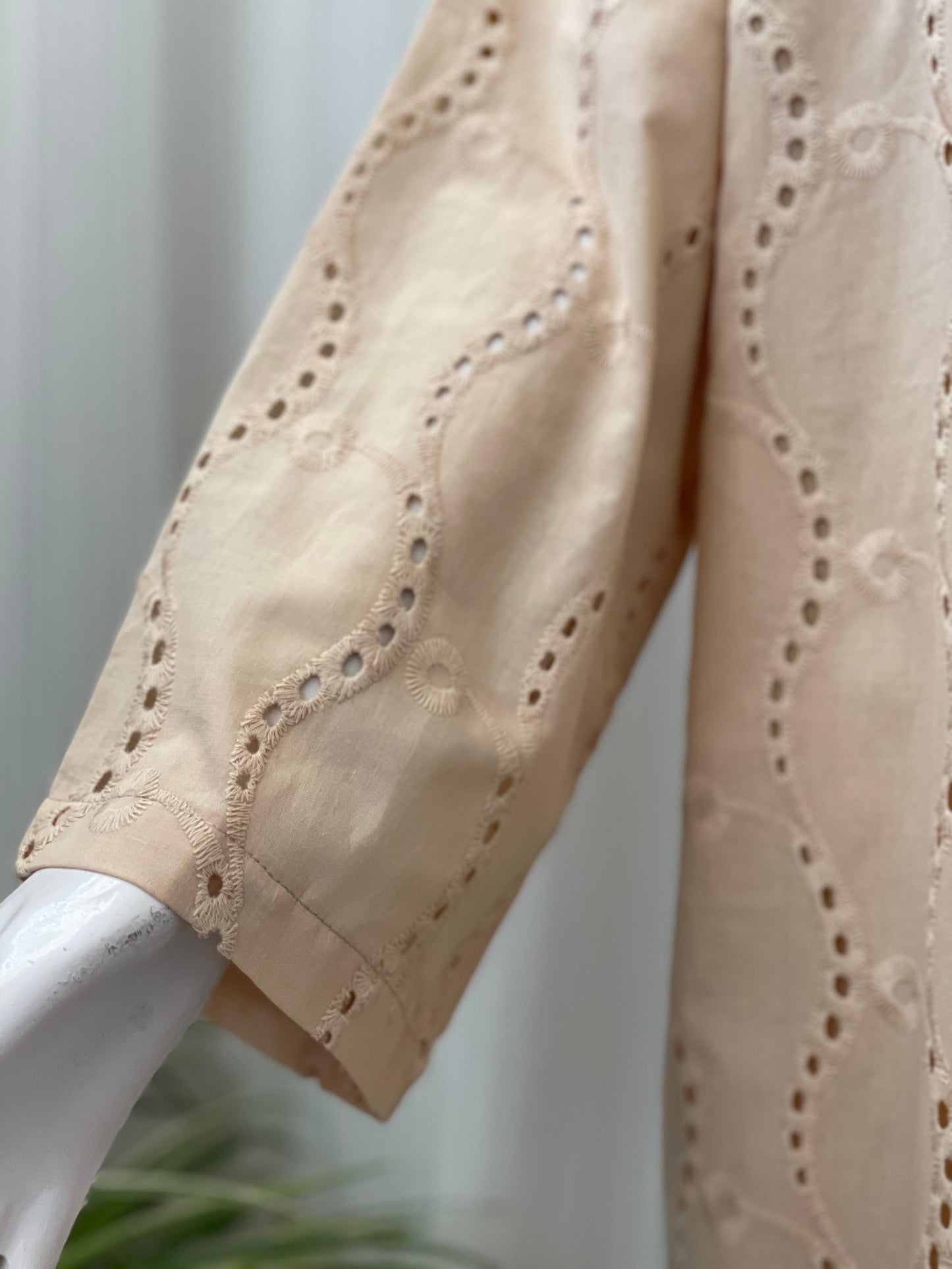 Solid Color Chikankari Kurta Trouser Set