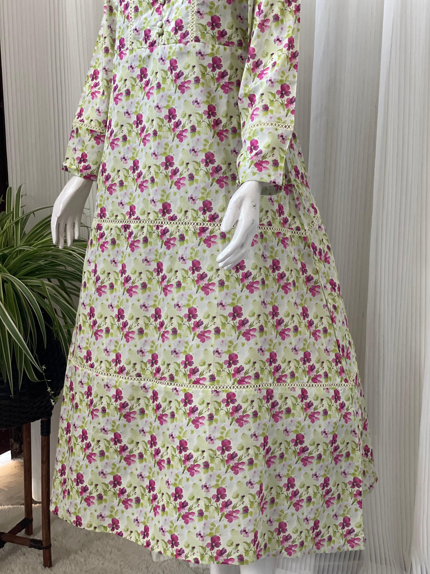 Casual Printed Lawn Maxi for Women – Lightweight Summer Wear