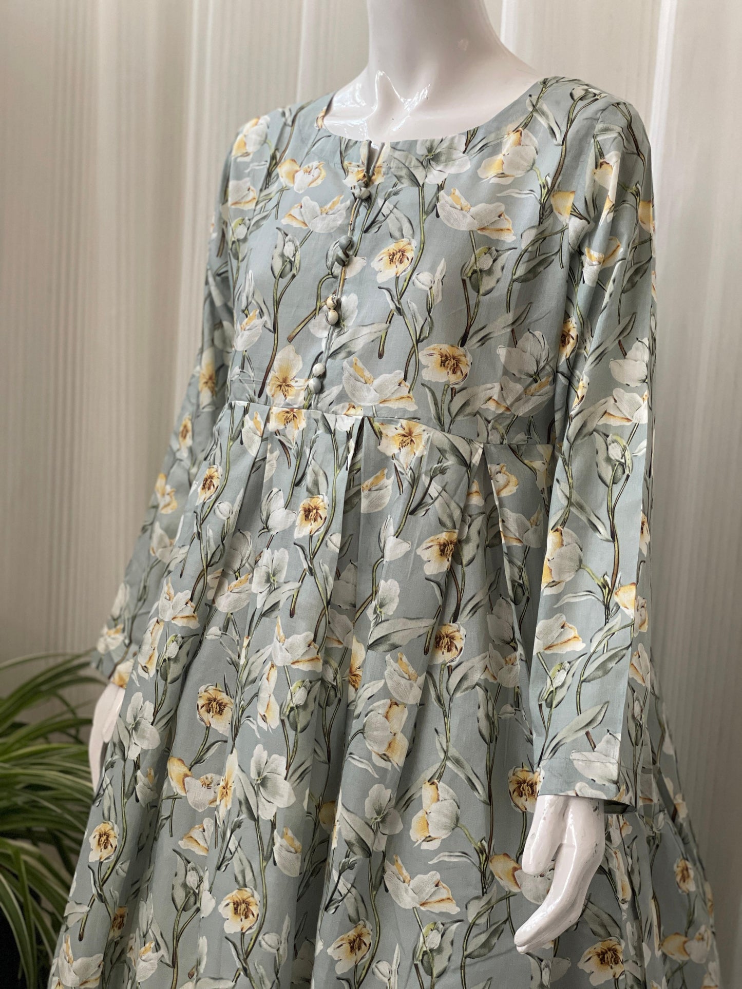 Casual Printed Lawn Maxi for Women – Lightweight Summer Wear