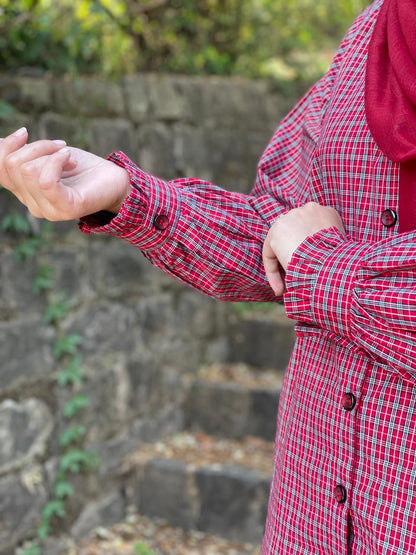 Cherry Check Shirt- 1pc