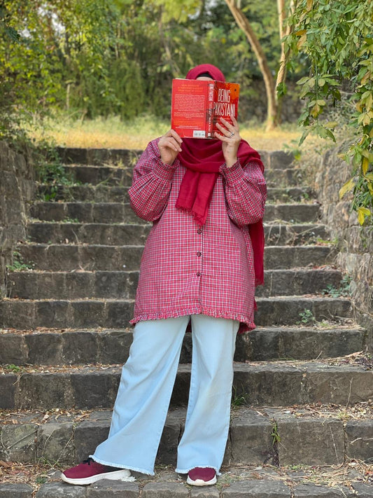 Cherry Check Shirt- 1pc