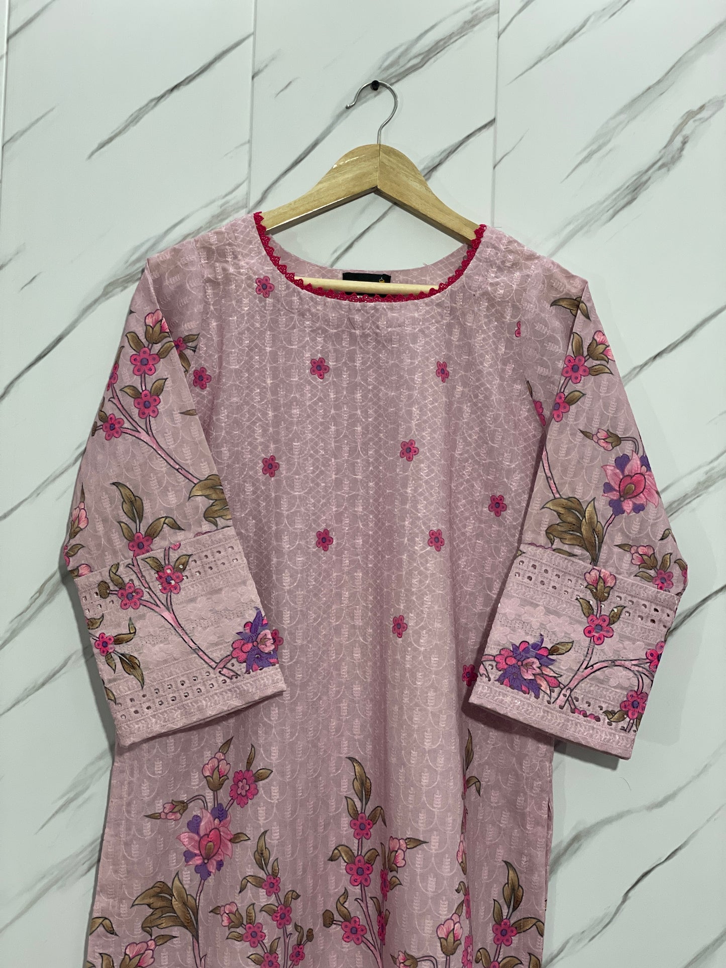 Floral Mirage- Chikankari Shirt