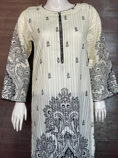 Midnight Chic- Long Shirt with Straight Trouser