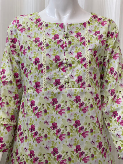 Casual Printed Lawn Maxi for Women – Lightweight Summer Wear