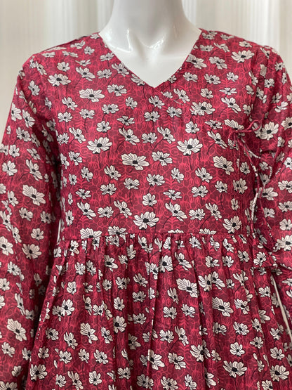 Casual Printed Lawn Maxi for Women – Lightweight Summer Wear