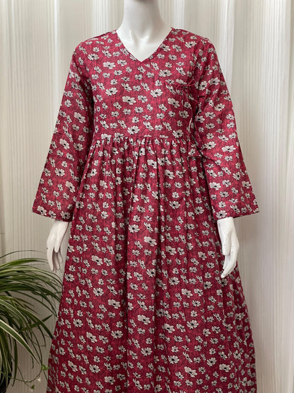 Casual Printed Lawn Maxi for Women – Lightweight Summer Wear
