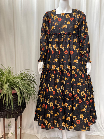 Casual Printed Lawn Maxi for Women – Lightweight Summer Wea